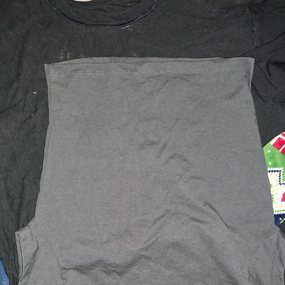 Forever-21 Women's Black and Grey Shirt